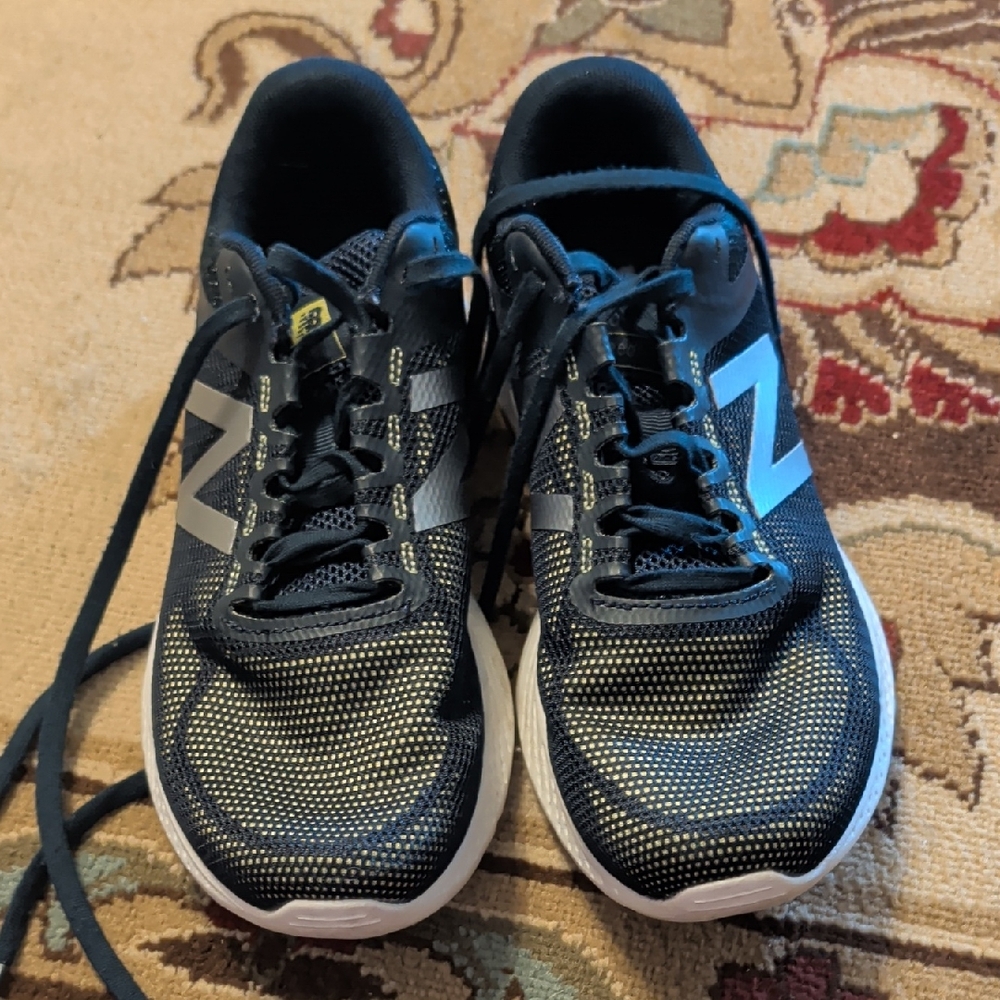 New Balance Women's Blue and Yellow Athletic Running Shoes